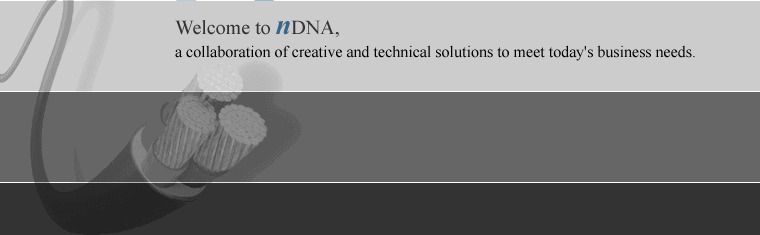 Welcome to NDNA, a collaboration of creative and technical business solutions to meet today's needs.